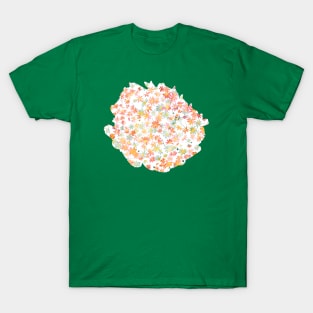 Daisies Spring Countryside Spicy Orange T-Shirt